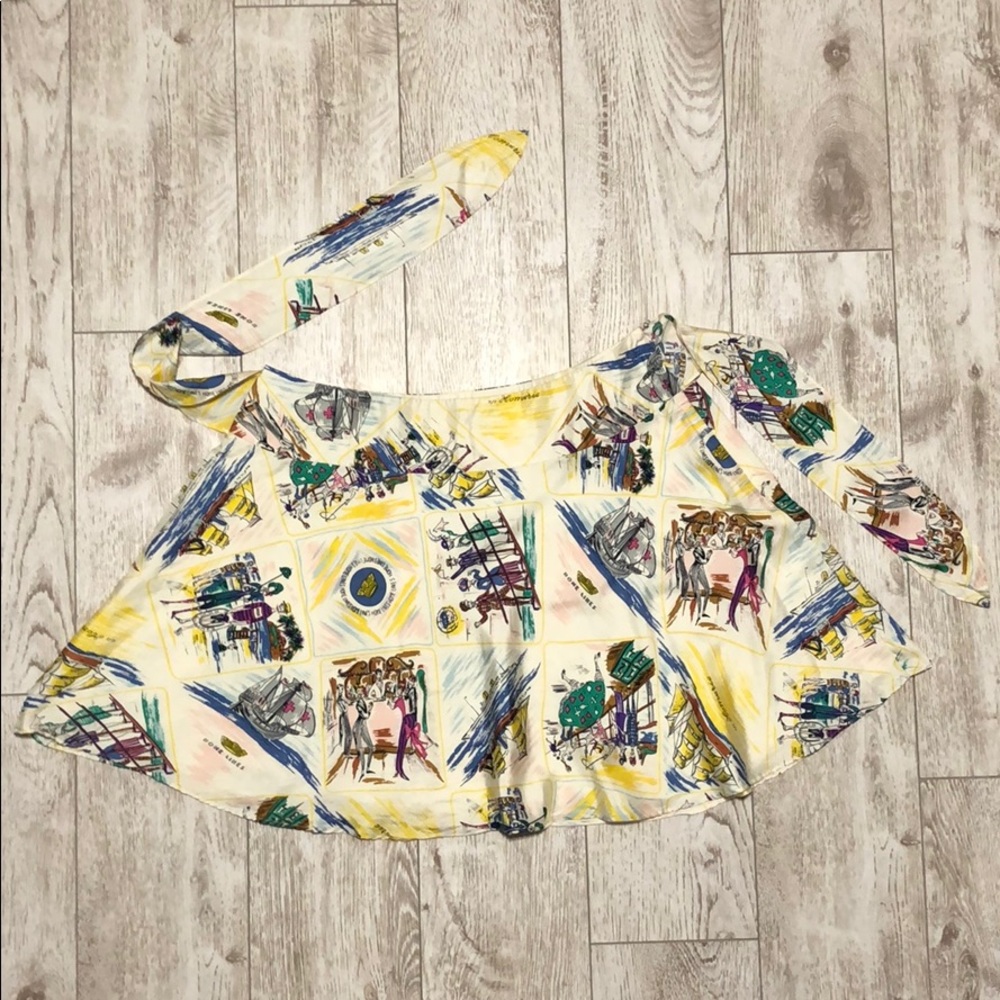 Tara Jarmon 12 US silk mini skirt print size